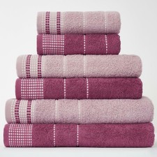 100% Egyptian Cotton Bath Towels Patterned Super Soft Large Hand Jumbo Bath Set