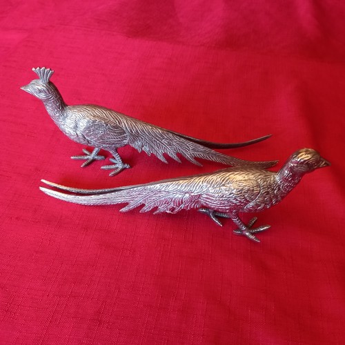 Pair vintage silver plated - silver,