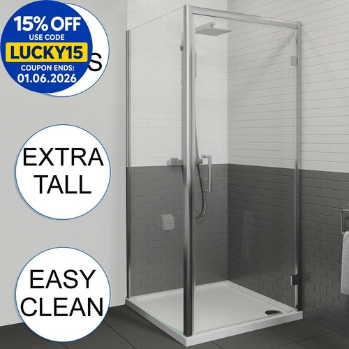 Framed hinged 8mm shower - 8mm,
