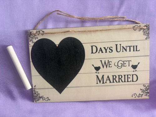 Wedding countdown chalkboard - wedding,