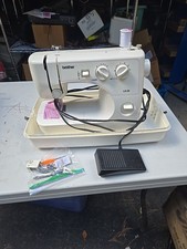 Brother LS-30 Electric Sewing Machine Portable White w/ Foot Pedal Testedl