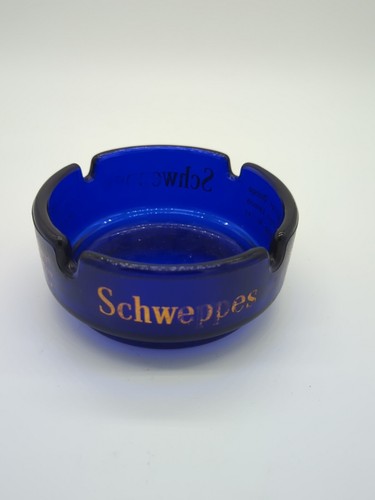 Schweppes ashtray blue - ashtray, bitter
