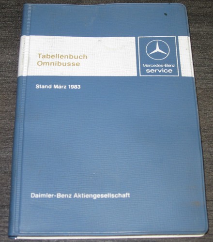 Tabellenbuch mercedes omnibus - tabellenbuch,