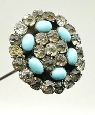 Antique Hatpin Oval Persian