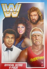 WWE Retro Pack 5 WWF Hasbro Style 11cm HULK HOGAN + ALI + BIG JOHN STUDD + WENDI