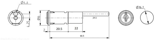 Office furniture pedestal lock