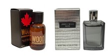 Mens Aftershave Miniature Travel Gift Set x2 Jimmy Choo & Dsquared Wood Homme