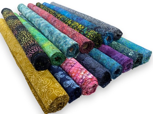 Batik fabric cotton hand dyed - fabric,