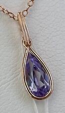 USSR Vintage Original Alexandrite (lab. made) Rose Gold Pendant  583 14K 1,63