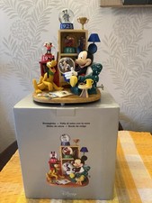 Disney Store Exclusive Musical Snow Globe Mickey Through The Years  Original Box