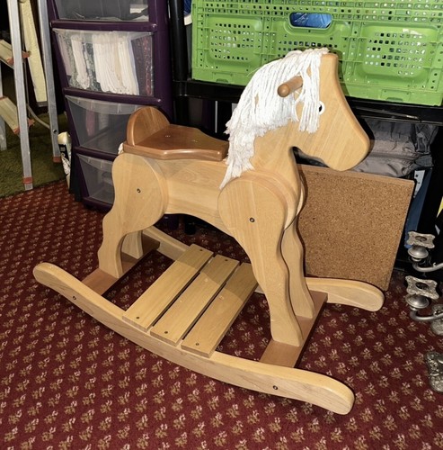 Wooden rocking horse - wooden,