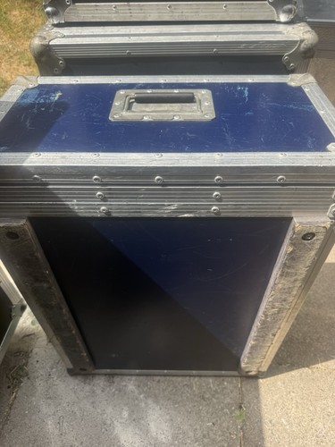 Blue flight case for - case, mixer