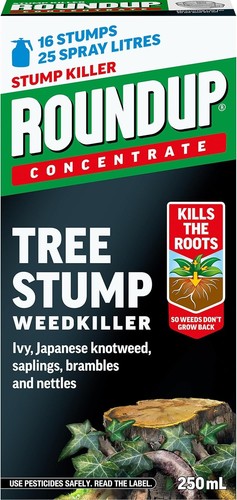 Roundup tree stump and root - stump,