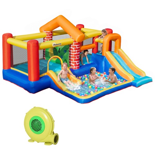 Outsunny kids bouncy castle - bouncy,