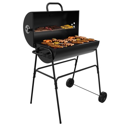 Barrel charcoal bbq - barrel,
