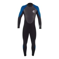Gul-G Force Men's Flatlock Full Length Wetsuit 3mm, Black/Navy, Size Large