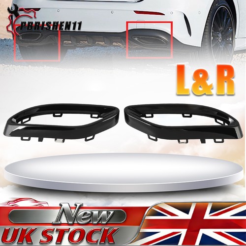 2pcs gloss black - 2pcs, exhaust