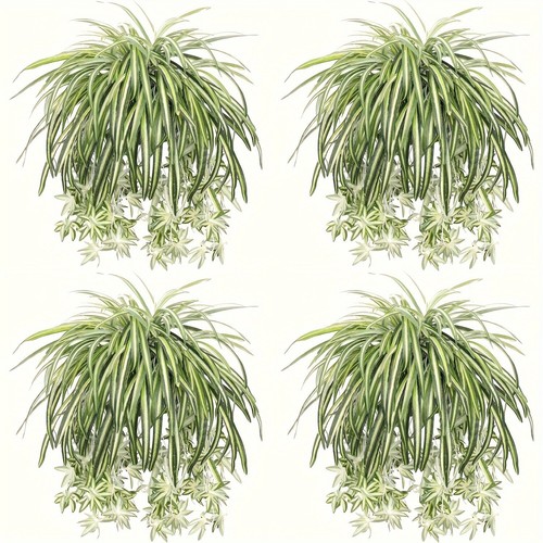 Pcs artificial spider plant - 4,