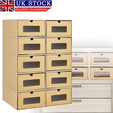 10PCS Foldable Cardboard Shoe