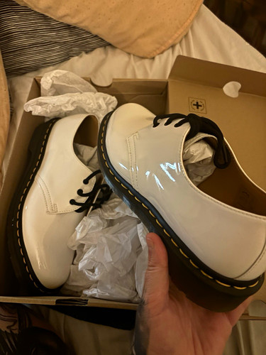 Martens 1461 white patent - dr.,