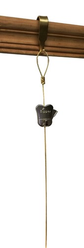 Stas zipper brass - +,
