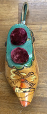Vintage Wooden Dutch Clog Pin