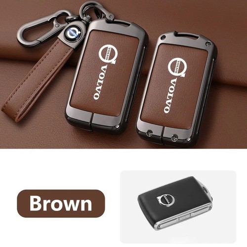Leather remote car key - remote, case