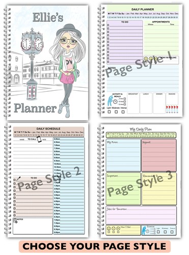 Personalised daily planner - daily, planner/