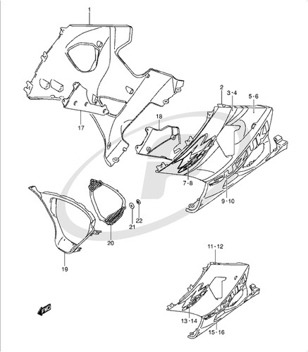 Suzuki gsxr 1000 - gsxr, upper