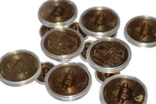 Bitcoin BTC 10x Coin Set Gold Crypto Crypto Coin Collectible Gift Idea NEW