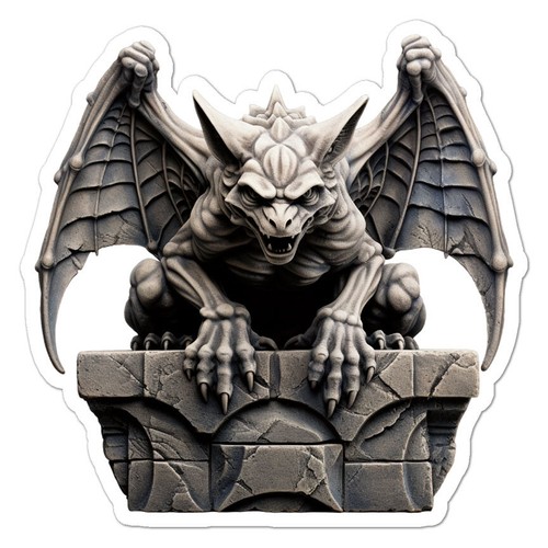 Stone gargoyle wings - stone, wings,