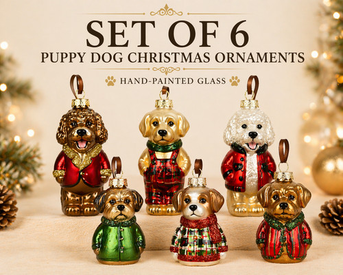 Christmas tree baubles - tree, dogs