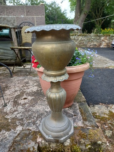 Brass jardinere planter - brass,