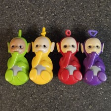 Teletubbies TOMY 1996 Floating Bath Island Figures Po Laa-Laa Dipsy Tinky Winky