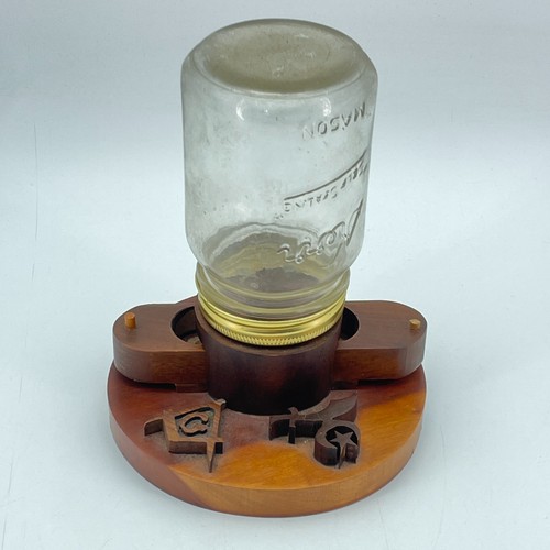 Handmade wooden mason jar - wooden,