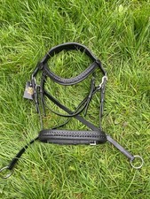 BRAIDED PADDED LEATHER BITLESS