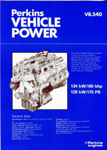 Perkins vehicle power 540 - vehicle, v8.540