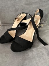 Primark Atmosphere Black Heeled Strap Shoe  Size 5 BNWT