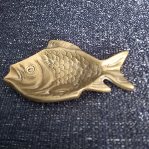 Vintage peerage brass fish - vintage,