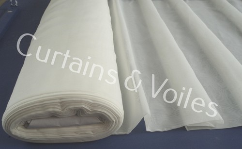 Ivory fire retardant voile - fire,