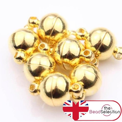 Round ball magnetic clasps - 4,