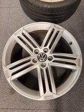 VW SCIROCCO 4 x 19" GENUINE TALLADEGA SILVER ALLOY WHEELS