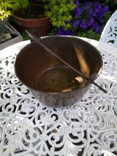 Antique Heavy Brass Jam Pan