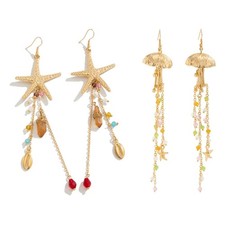 Fashionable Oceanic Earrings Highlighting And Jellyfish Craftsmanship
