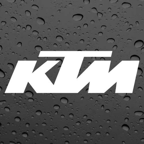 Ktm logo pair stickers - logo, x2