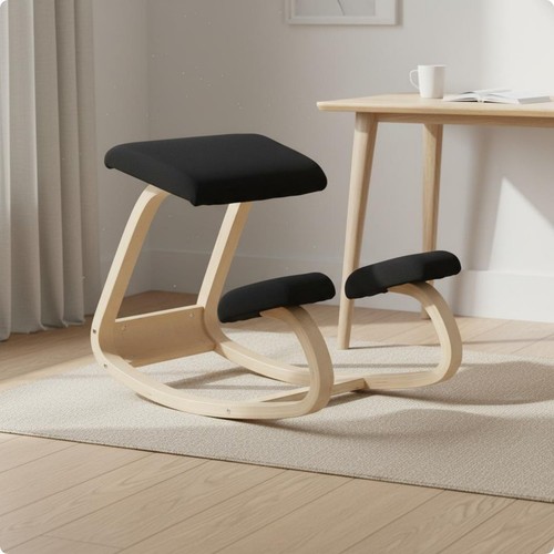 Wooden rocking kneeling chair - wooden,