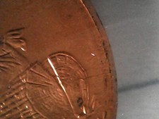 2009 penny die crack error