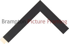25mm Wide Black Flat Wood Picture Frame Moulding