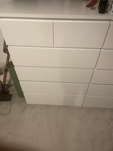 Ikea malm white drawer chest - malm,