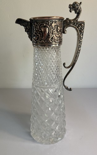 Cut glass and silver plate - glass,